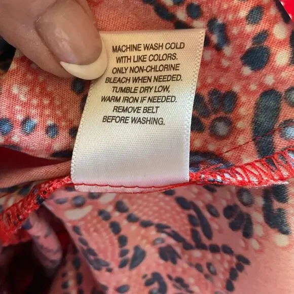 DB Est 1962 Orange Floral Sleeveless Fit/Flare Dress 4 - Picture 7 of 8